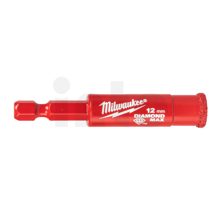 MILWAUKEE 1/4" HEX Vrták pro mokré vrtání DIAMOND MAX, 12 mm 4932498345