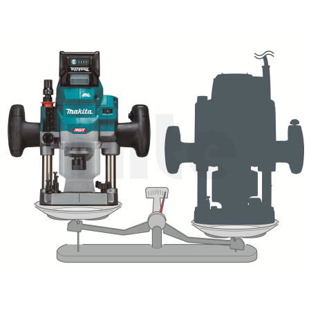 Makita - Aku vrchní frézka s regulací Li-ion XGT 40V/4,0Ah,Makpac RP001GM201