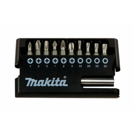 Makita - sada bitů 1/4" 11 ks v plastové krabičce, 12 bal D-30651-12
