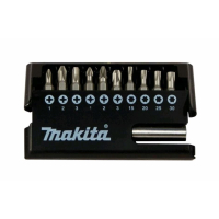 Makita - sada bitů 1/4" 11 ks v plastové krabičce, 12 bal D-30651-12