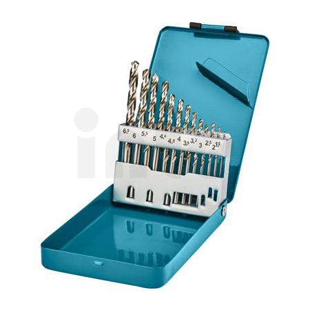 Makita - sada vrtáků do kovu HSS-G 1,5/2/2,5/3/3,2/3,5/4/4,5/5/5,2/5,5/6/6,5mm, 13ks D-54019