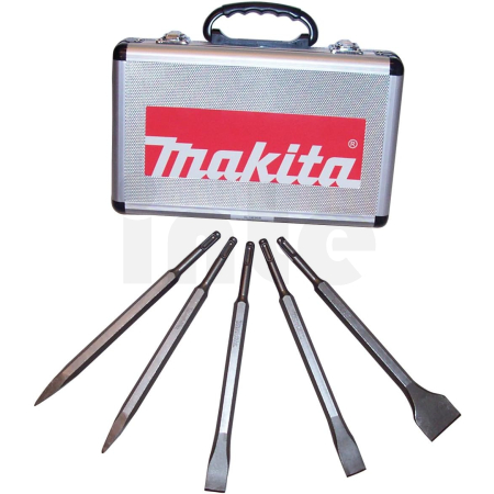 Makita - sada sekáčů SDS-Plus v hliníkovém kufru, 5ks D-16368