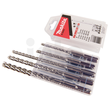 Makita - sada vrtáků SDS-Plus čtyřbřité Nemesis II 5;6;8;10mm, 5ks = oldB-11994 B-58992