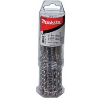 Makita - sada vrtáků SDS-Plus V-Plus 3ks5x50/110 a 4ks6;2ks8;2ks10;1ks12x110/160mm, 12ks = oldP-67181 B-49096