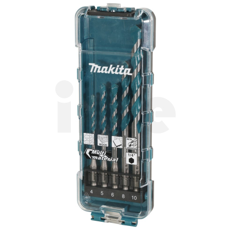 Makita - sada vrtáků se stopkou 1/4´´ šestihran Multimateriál 5 ks E-16732