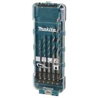 Makita - sada vrtáků se stopkou 1/4´´ šestihran Multimateriál 5 ks E-16732