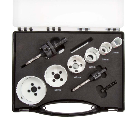 Makita - sada děrovek BiM 6 ks v plastovém kufru D-47139