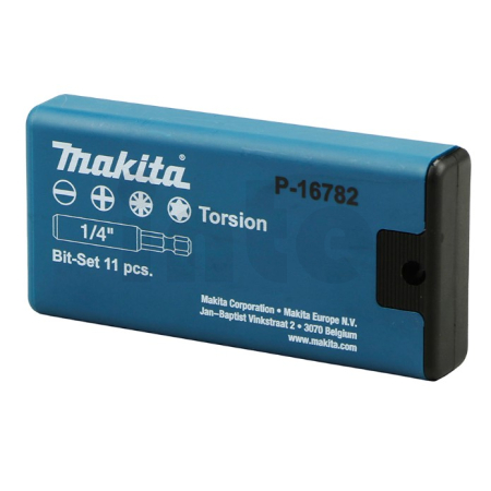 Makita - sada bitů, nástavec, PH, PZ, plochý, Torx, 10 ks P-16782