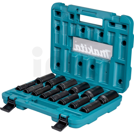 Makita - sada nástrčných klíčů prodloužených 1/2" čtyřhran IMPACT BLACK 14ks E-16586