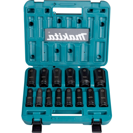 Makita - sada nástrčných klíčů prodloužených 1/2" čtyřhran IMPACT BLACK 14ks E-16586