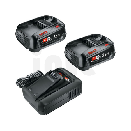 BOSCH Startovací sada Startovací sada 18 V (2× 2,5 Ah + AL 18V-44) 1600A031T5