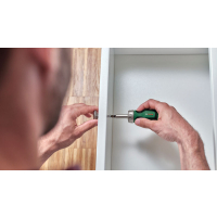 BOSCH Ruční nářadí Krátký ráčnový šroubovák + 6 bitů 1600A032UY