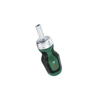 BOSCH Ruční nářadí Krátký ráčnový šroubovák + 6 bitů 1600A032UY