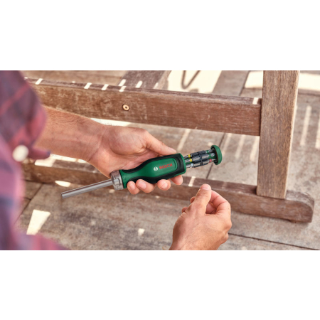 BOSCH Ruční nářadí Ráčnový šroubovák s 12 bity 1600A02BX2