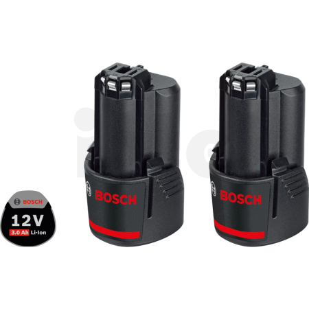 BOSCH Akumulátor 2× GBA 12V 3.0Ah 1600A00X7D