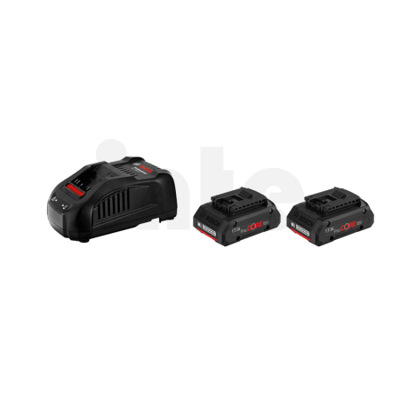 BOSCH Startovací sada 2× ProCORE18V 4.0Ah + GAL 1880 CV 1600A016GF