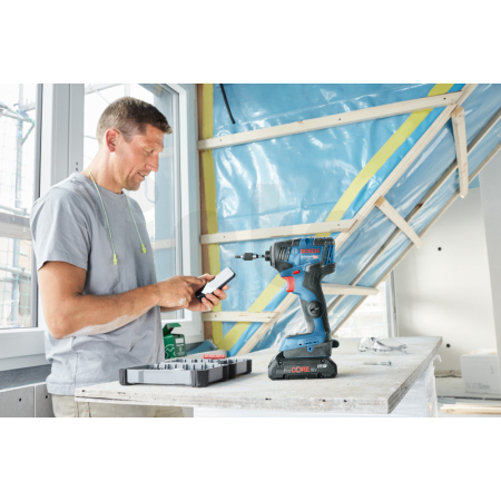 BOSCH Akumulátorový rázový utahovák GDR 18V-200 C 06019G4104