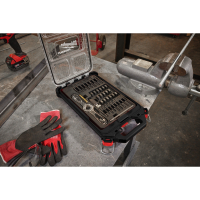 MILWAUKEE Sada závitníků a matric PACKOUT s rukojetí Hex-LOK 2 v 1 4932498721