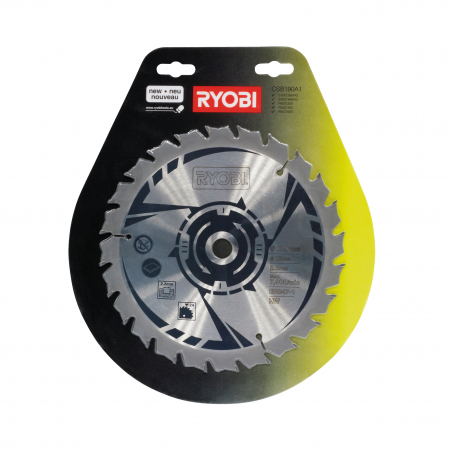 RYOBI CSB190A1 190mm kotouč do okružní pily (18 zubů, průměr vřetena: 16mm) 5132002580