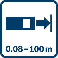 BOSCH Laserový měřič vzdálenosti GLM 100-25 C 0601072Y00
