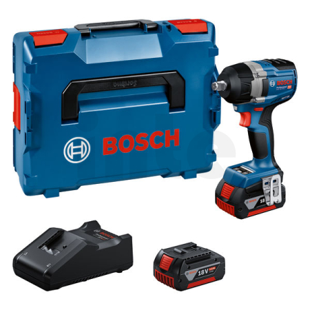 BOSCH GDS 18V-750 C Aku rázový utahovák, 2x GBA 5.0Ah, L-BOXX 06019L9003