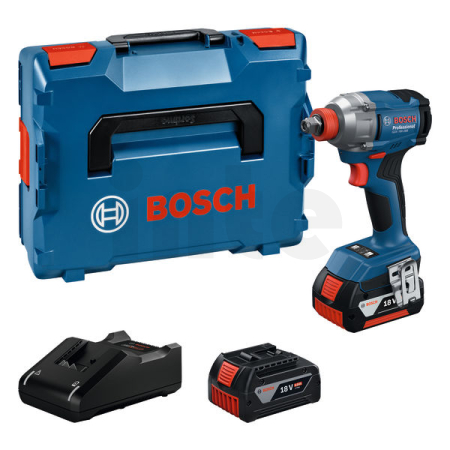 BOSCH GDX 18V-285 Aku rázový utahovák, 2x GBA 4.0Ah, L-BOXX 06019N2102