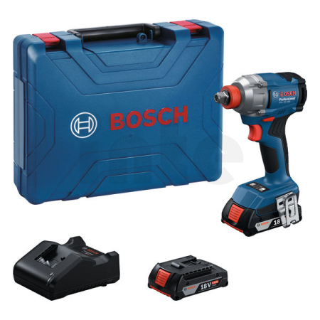 BOSCH GDX 18V-285 Aku rázový utahovák, 2x GBA 2.0Ah, kufr 06019N2122