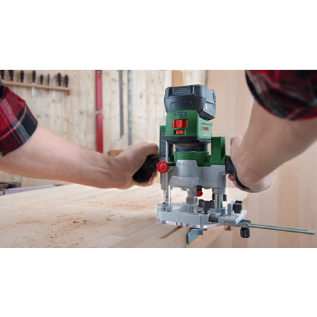 BOSCH Akumulátorová horní frézka Kombinovaná frézovací sada 06039D5002