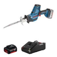 BOSCH  Profesionální sada: akumulátorová přímočará pila GSA 18V-LI C + 1× akumulátor GBA 18V 4.0Ah v kartonové krabici 0615990M3