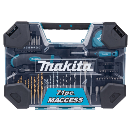 Makita - sada vrtáků a příslušenství 71 ks v plastovém kufru (old D-33691) E-22589