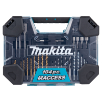 Makita - sada vrtáků a příslušenství 104 ks v plastovém kufru=oldD-31778 E-22604