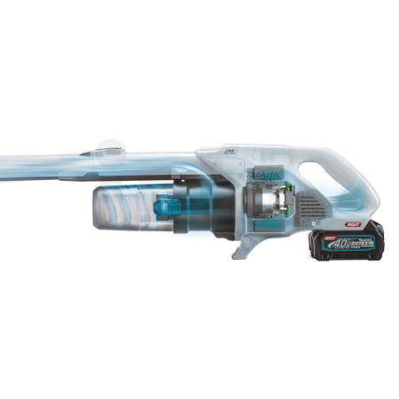Makita - Aku-vysavač s cyklónovou filtrací a elektrickým kartáčem Li-ion XGT 40V,bez aku Z CL004GZ