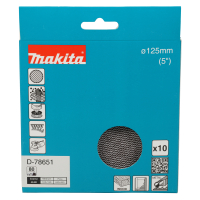 Makita - brusný papír 125mm A80 10ks D-78651