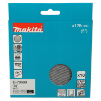 Makita - brusný papír 125mm A240 10ks D-78689