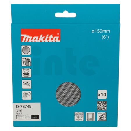Makita - brusný papír 150mm A240 D-78748
