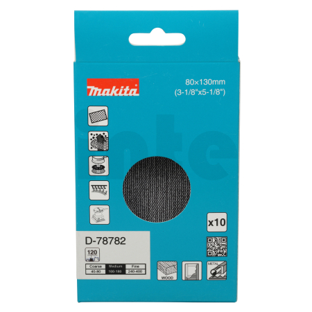 Makita - brusný papír 80x130mm A120 D-78782