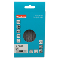 Makita - brusný papír 80x130mm A180 D-78798