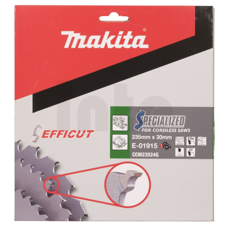 Makita - kotouč pilový dřevo Efficut 230x2.2x30mm 24Z = old E-01909 E-01915