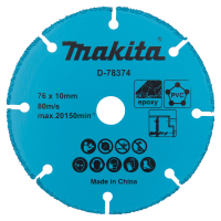 Makita - kotouč řezný univerzál 76x1.7x10mm pro DMC300=oldD-74837 D-78374