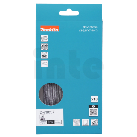 Makita - brusný papír 93x185mm  A180 10ks D-78857
