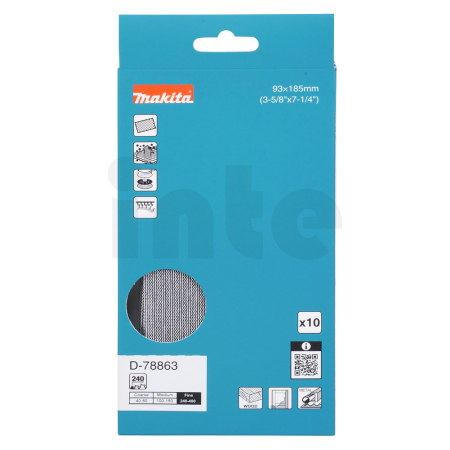 Makita - brusný papír 93x185mm  A240 10ks D-78863