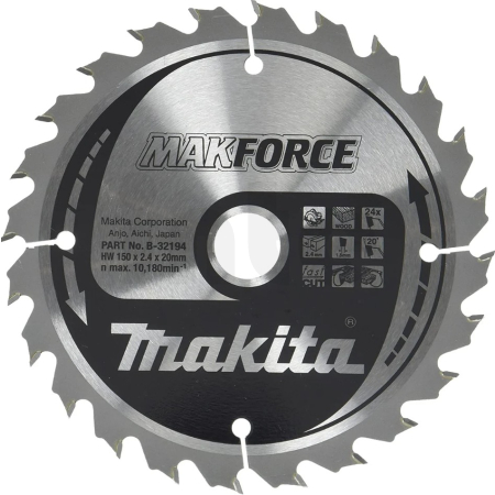 Makita - kotouč pilový dřevo MAKFORCE 150x2.4x20mm 24Z = old B-08280 B-32194