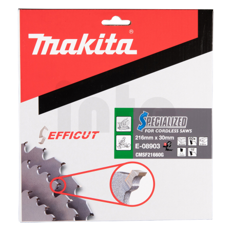 Makita - kotouč pilový dřevo Efficut 216x2x30mm 60Z = old E-08888 E-08903