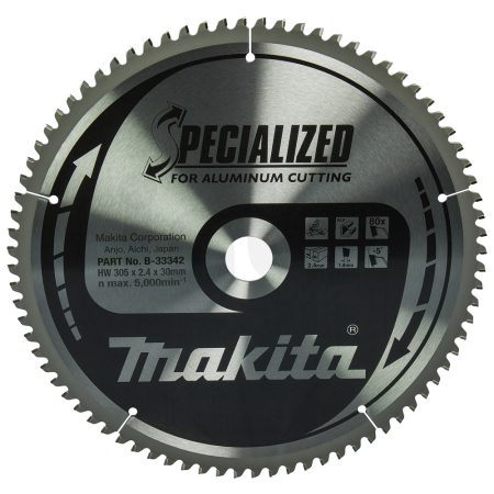 Makita - kotouč pilový hliník SPECIALIZED 305x2.4x30mm 80Z = old B-09678 B-33342