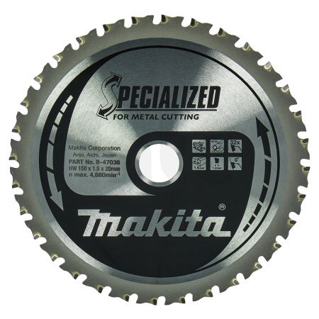 Makita - kotouč pilový ocel SPECIALIZED 150x1.5x20mm 32Z = old B-47151 B-47036
