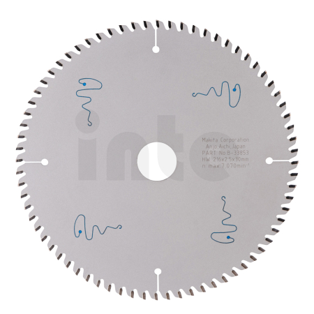 Makita - kotouč pilový lamino SPECIALIZED 216x2.5x30mm 72Z = old B-29474 B-33853