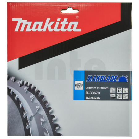 Makita - kotouč pilový dřevo MAKBLADE 260x2.3x30mm 24Z = old B-21989 B-33679