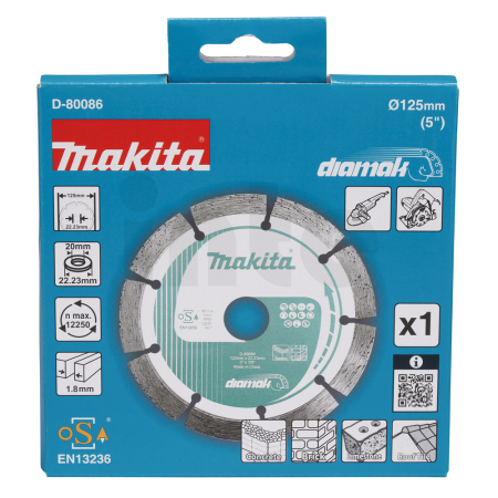 Makita - kotouč řezný diamantový segmentový Diamak 125x22.23mm D-80086