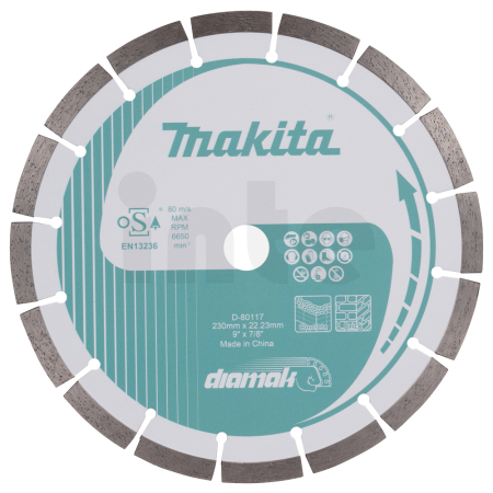 Makita - kotouč řezný diamantový segmentový Diamak 230x22.23mm D-80117