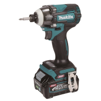 Makita - Aku rázový šroubovák 1/4"Li-ion XGT 40V/2,5Ah, Makpac TD004GD201